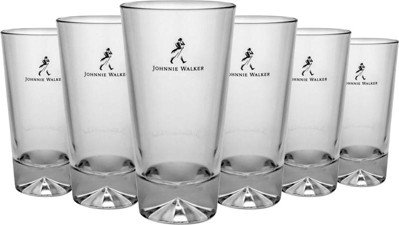 Jogo 6 Copos Long Drink Johnnie Walker Para Whisky 450ml Diageo Original Menor preço em Jogo 6 Copos Long Drink Johnnie Walker Para Whisky 450ml Diageo Original