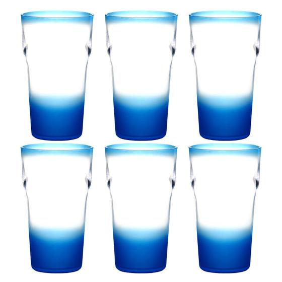 Imagem de Jogo 6 Copos Neon Para Cerveja em Acrílico Pint 570ml - Wp Connect