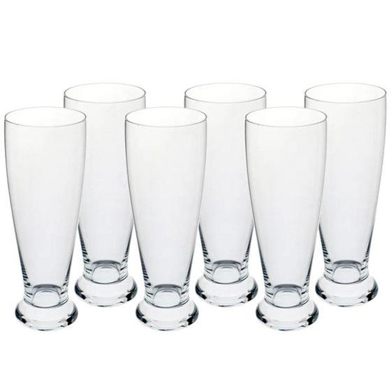 Imagem de Jogo 6 Copos Tulipa Cristal Bohemia Cerveja CHOPP 300ML