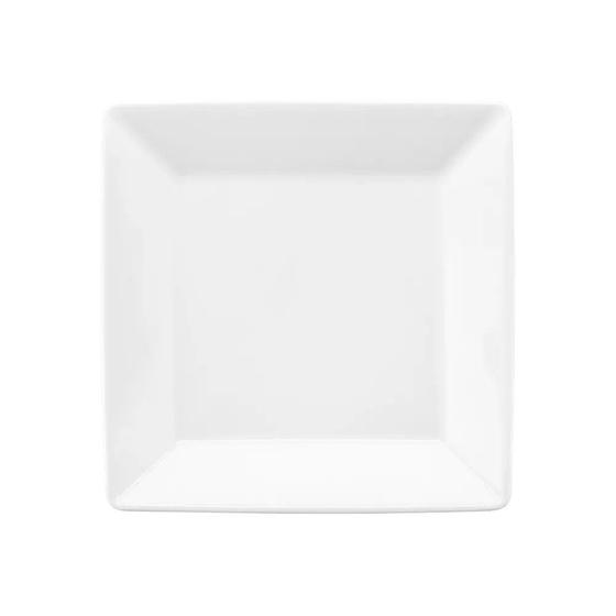 Imagem de Jogo 6 Pratos de Sobremesa Quadrados 20x20cm Quartier White Oxford Porcelanas