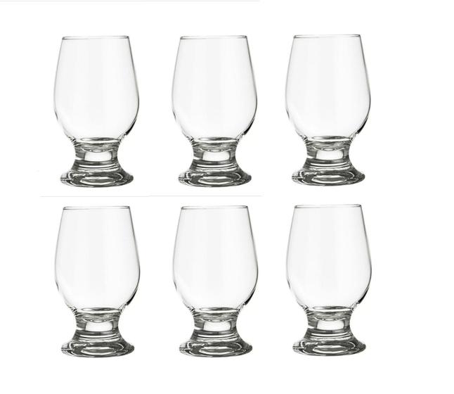 Jogo 6 Taça Copo Paulista Cerveja Agua 300ml Nadir - Nadir Figueredo