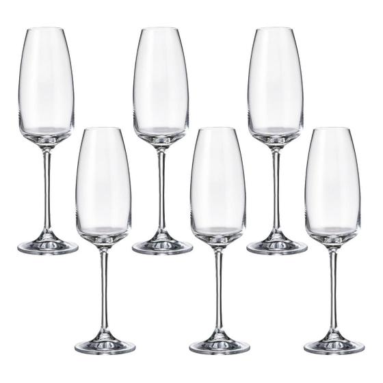 Imagem de Jogo 6 Taças De Cristal Para Champagne 290 Ml Anser Bohemia