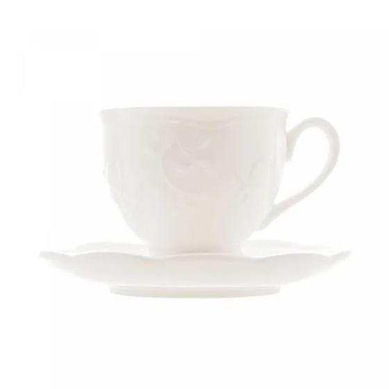 Imagem de Jogo 6 Xícaras Café Porcelana New Bone Butterfly Flower 100 ml Lyor