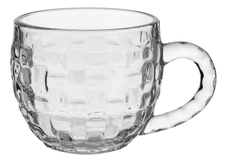 Imagem de JOGO 6 XÍCARAS CANECA CAFÉ VIDRO 180ml 7x10x8cm TRANSPARENTE