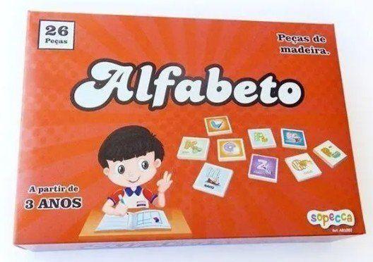 Imagem de Jogo alfabeto p 26pcs madeira ab1002