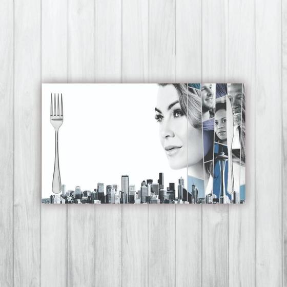 Imagem de Jogo Americano 2 Un Retangular Neoprene Greys Anatomy Meredith