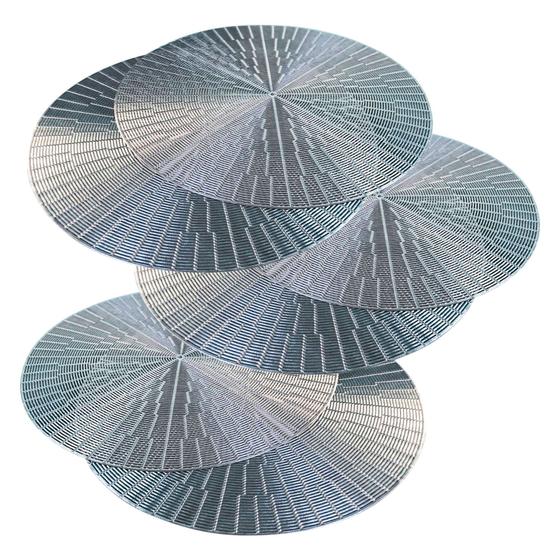 Jogo Americano 8 Peças Mesa Posta Mesa Redondo Linha Luxo Tamanho Grande Modelo Egípcio em PVC Menor preço em Jogo Americano 8 Peças Mesa Posta Mesa Redondo Linha Luxo Tamanho Grande Modelo Egípcio em PVC