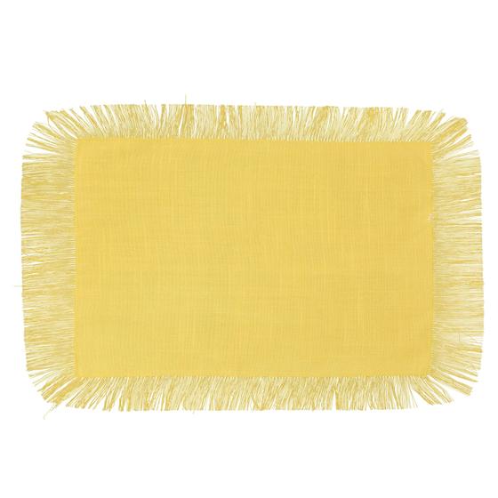 Imagem de Jogo Americano Amarelo Poli-Bambu 35X47Cm Rafimex