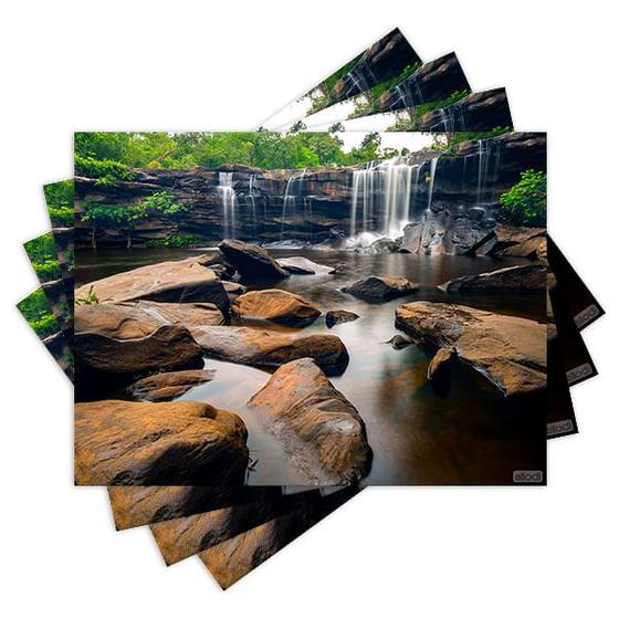 Imagem de Jogo Americano com 4 peças - Cachoeira - Natureza - Paisagem - 2122Jo