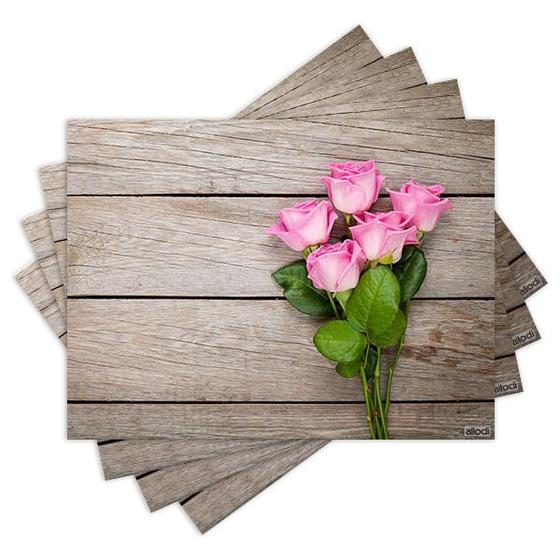 Imagem de Jogo Americano com 4 peças - Flores - Floral - 1695Jo