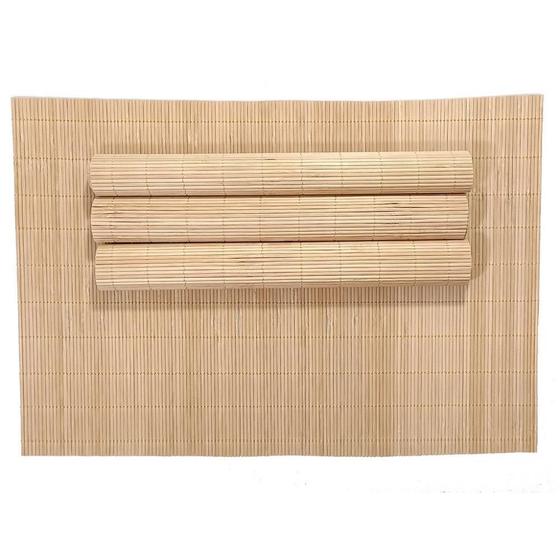 Imagem de Jogo Americano De Bambu Cozinha 30 Cm X 40 Cm Com 4 Unidades