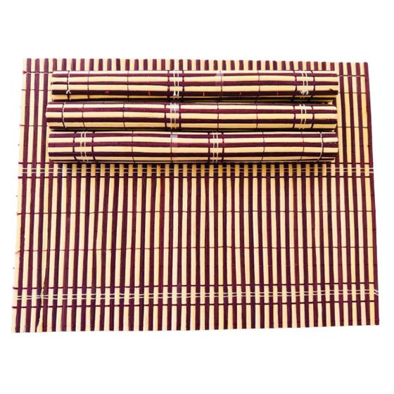 Imagem de Jogo Americano de Bambu Esteira Retangular 4pçs 40x30cm