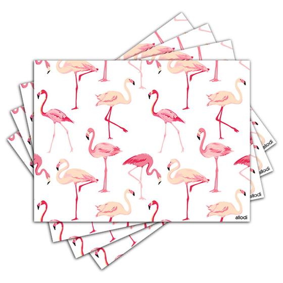 Imagem de Jogo Americano - Flamingos com 4 peças - 1004Jo