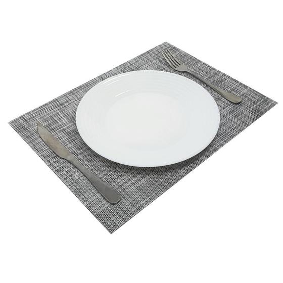 Imagem de Jogo Americano Retangular 10 Peças Sousplat Mesa Posta Jantar 30x40cm