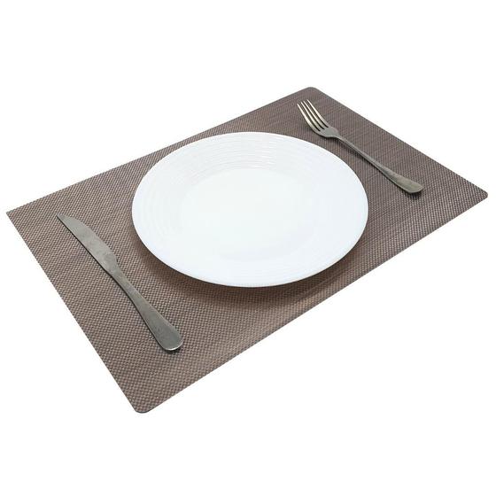 Imagem de Jogo Americano Retangular Impermeável Sousplat Mesa Posta Jantar 30x45cm