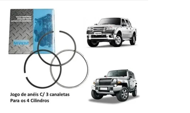 Imagem de Jogo Anéis Std Ranger 3.0l Eletronica 05/12 Mwm P/ 1 Pistao    HS102    81100