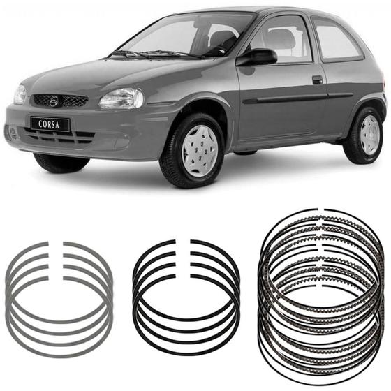 Imagem de Jogo Anel Segmento STD GM Corsa 1.6 8V 95 a 08 MPFI Gasolina