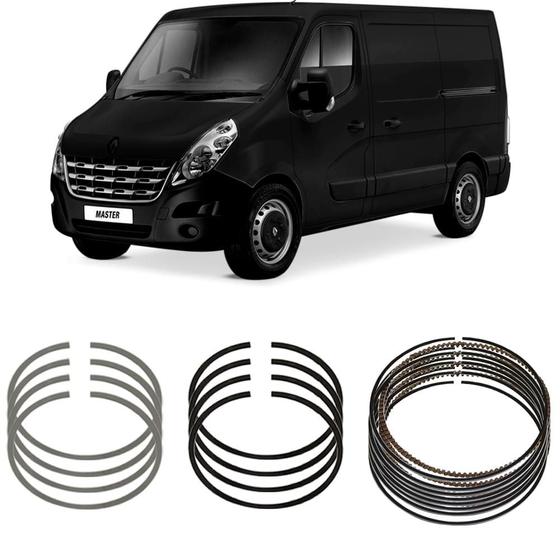 Imagem de Jogo Anel Segmento STD Renault Master 2.3 2013 a 2022 Metal Leve DL9027
