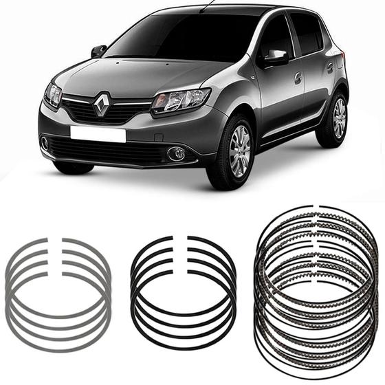 Imagem de Jogo Anel Segmento Std Renault Sandero 1.0 2015 A 2017 Metal