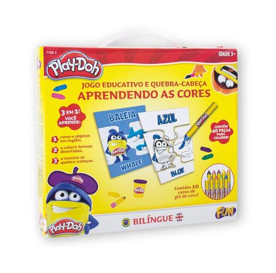Jogo Aprendendo as Cores Inglês Português Play Doh Menor preço em Jogo Aprendendo as Cores Inglês Português Play Doh