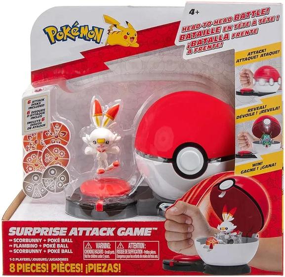 Imagem de Jogo Ataque Surpresa Pokemon Sunny Poké Bola e Scorbunny