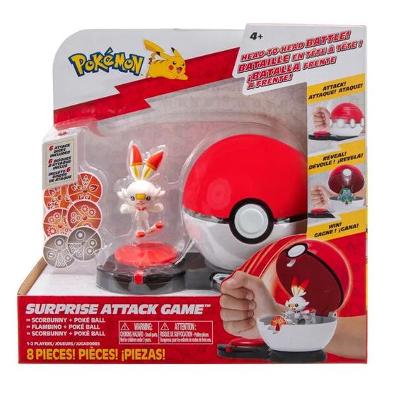 Imagem de Jogo Ataque Surpresa Pokemon Sunny Poké Bola e Scorbunny