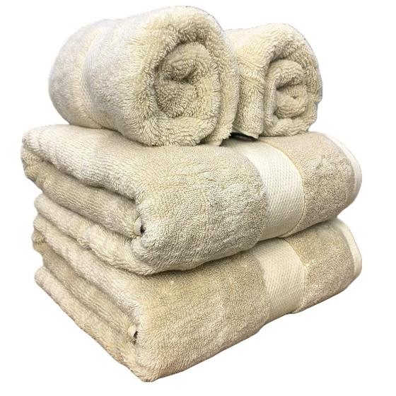 Imagem de Jogo Banho Corttex SuperSoft Fio Zero Twist 4pcs Algodão