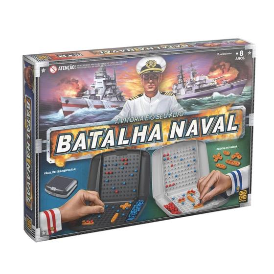 Jogo Batalha Naval Grow Original com Maletas Tabuleiros Jogo 2 ...