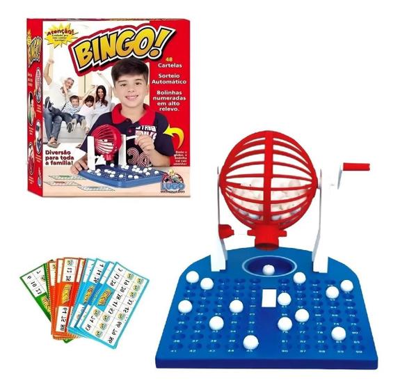Jogo Bingo Infantil 48 Cartelas Brinquedo Globo Bolinhas - Lugo ...