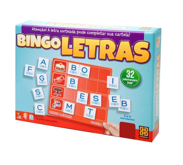 Imagem de Jogo Bingo Letras Grow 32 palavras para jogar