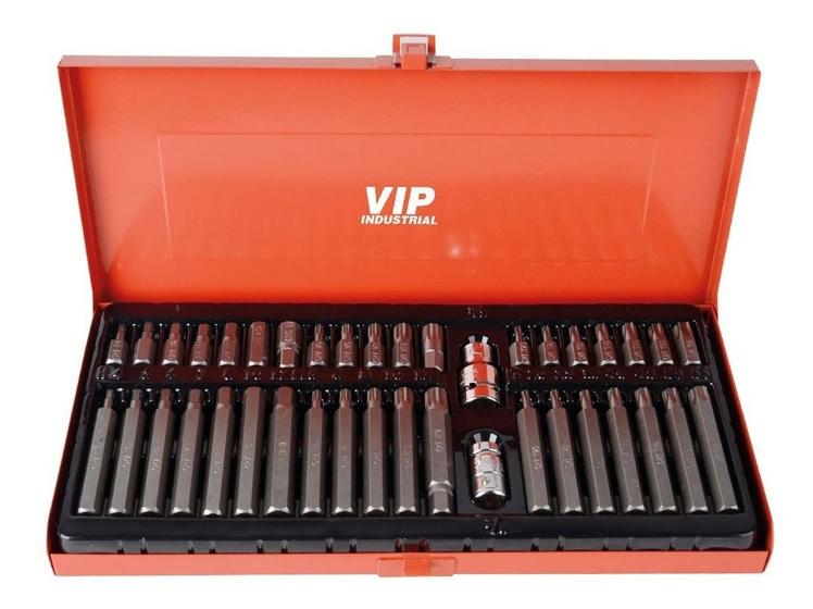 Imagem de Jogo Bits Allen Torx 40 Pçs Maleta Aço 904400 Vip Industrial