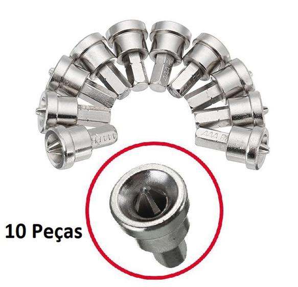 Jogo Bits Drywall Philips PH2 10 Peças Com Limitador Parafusadeira Menor preço em Jogo Bits Drywall Philips PH2 10 Peças Com Limitador Parafusadeira