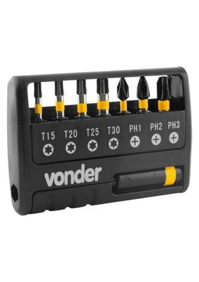 Jogo Bits Ponteiras De Impacto Torx, Ph1, Ph2, Ph3, 1/4 9pç Menor preço em Jogo Bits Ponteiras De Impacto Torx, Ph1, Ph2, Ph3, 1/4 9pç