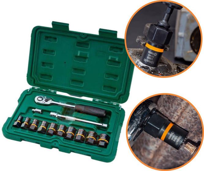 Jogo BoltBiter Para Extração De Parafusos 13Pc Sata ST09137 Menor preço em Jogo BoltBiter Para Extração De Parafusos 13Pc Sata ST09137