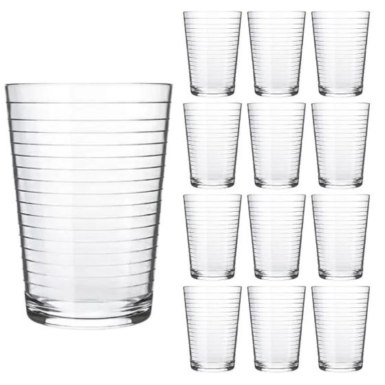 Imagem de Jogo C/12 Copos De Vidro Arizona Transparente 200ml