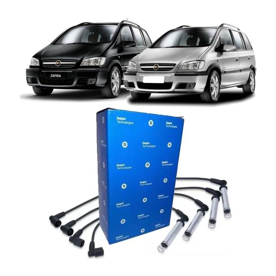 Imagem de Jogo Cabo Vela Zafira 2.0 8V Gasolina 2001 2002 2003 Delphi