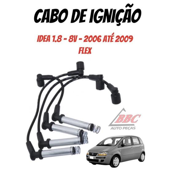 Imagem de Jogo Cabos De Velas Cabo Ignição Idea 1.8 - 8V Flex 2006 - 2009 - XS10001