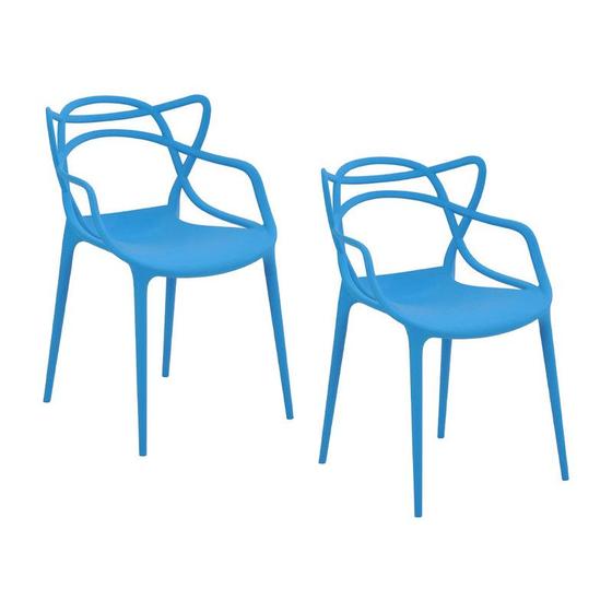 Imagem de Jogo Cadeira Allegra PP Azul Rivatti - 2 Unidades