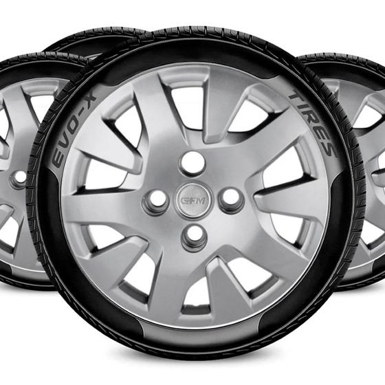 Imagem de Jogo Calota Aro 14 4x100/4x108 Design Ka Compatível Ford