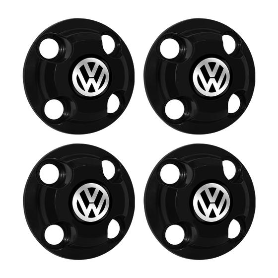 Jogo Calota Central New Cap Roda Ferro Volkswagen Gol Parati Saveiro Up ...