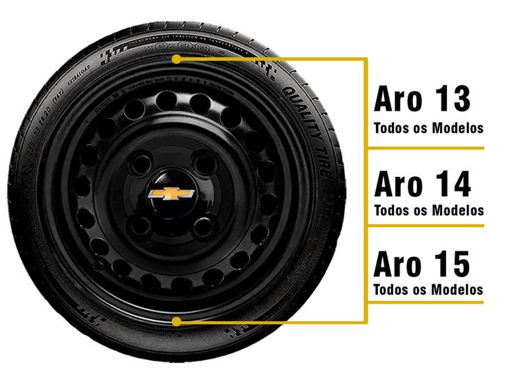 Imagem de Jogo Calota Centro Roda Gm Cobalt Corsa Celta Onix 4x100