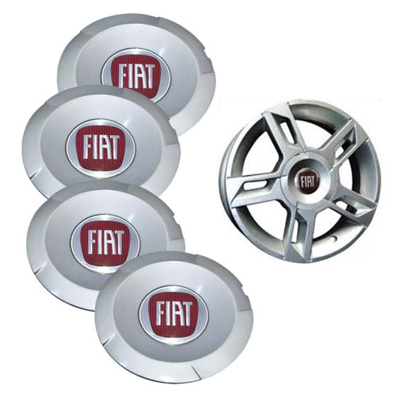 Jogo Calota Miolo Tampa Roda Fiat Stilo Abarth Aro 14 15 17 - Calota ...