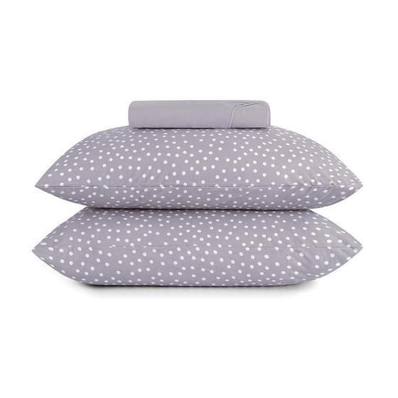 Imagem de Jogo Cama Casal 3 Pcs Fio Penteado Malha Bits Lilas