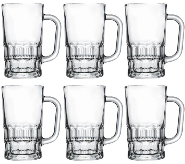 Imagem de Jogo Caneca de Chopp Bruges Vidro 360ml 6 Unidades