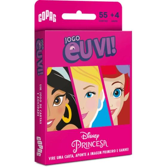 Imagem de Jogo Cartas Eu Vi! Princesas Disney Diversão Infantil Copag