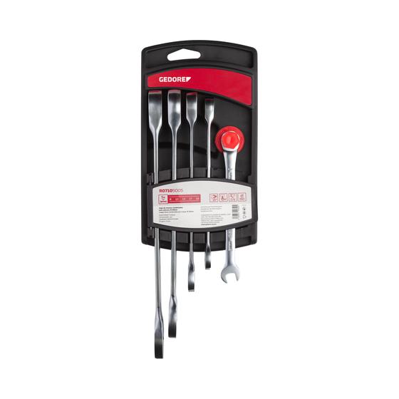 Imagem de Jogo chave combinada catraca 08-19mm 5 pecas gedore red