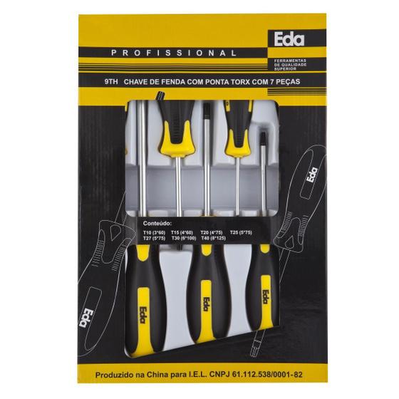 Jogo Chave Torx c/ 7 pçs T10-T40 9TH EDA Menor preço em Jogo Chave Torx c/ 7 pçs T10-T40 9TH EDA