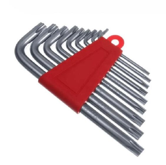 Imagem de Jogo Chave Torx Curta T10-T50 Com 9 Peças - MTX (123059)