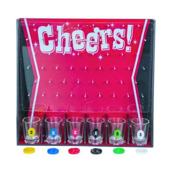 Imagem de Jogo Cheers Vertical Drinking game Shot com 6 Copos