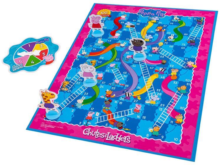 Imagem de Jogo Chutes and Ladders Peppa Pig Tabuleiro - Hasbro